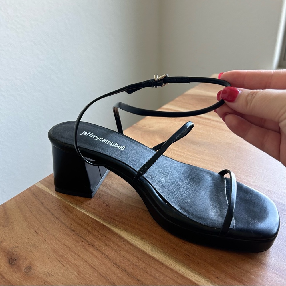 New Jeffrey Campbell Orchid Ankle Strap Sandals Heels - Picture 2 of 5